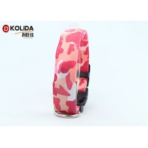 Polyster Adjustable LED Flashing Glow Petsafe Dog Collar Leopard Print Dog