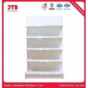 China 5 Tiers White Gondola Shelving L Post 80kgs 1500mm High on sale