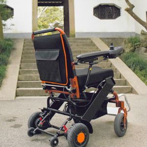 Lithium Battery Foldable Electric Wheelchair Aluminum Alloy
