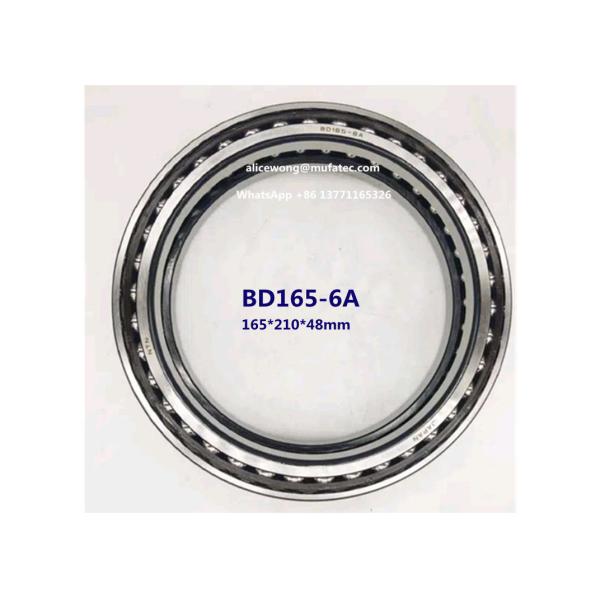 BD165-6A excavator bearing thin section angular contact ball bearing 165*210
