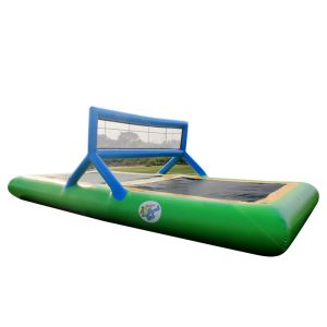 Quality Interesting Inflatable Water Games Inflatable Trampoline Volleyball Court Customized for sale