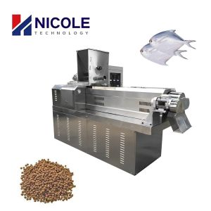 High Efficiency CE Twin Screw Floating Fish Feed Extrusion Production Line For