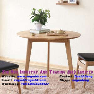 Quality Economical and durable round oak green paint in the living room coffee table for sale