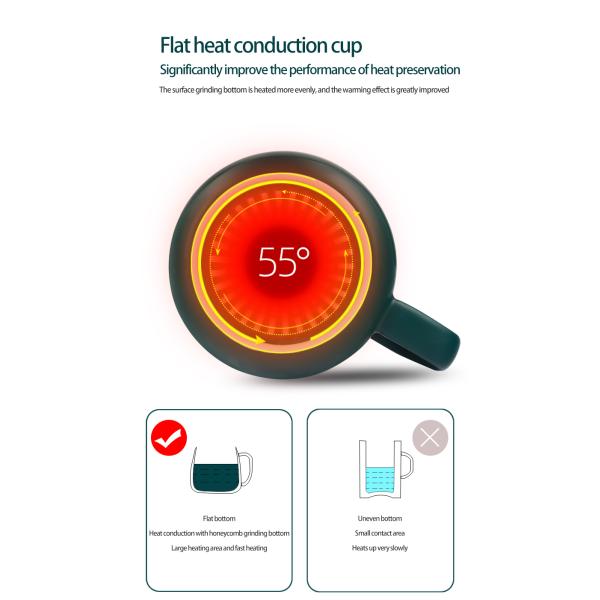 Tumbler Travel Vacuum Mug 300ml Smart Ceramic Sublimation Coffee Cup Mugs Thermostat Cup Gift Box