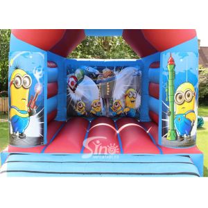 Commercial Children Inflatable Jumping Castles With Despicable Me Theme