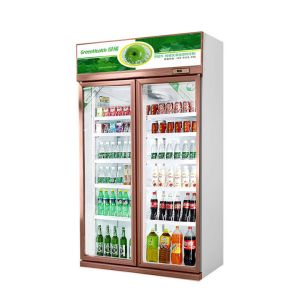 High Efficient Upright Display Fridge For Supermarket / Shopping Mall