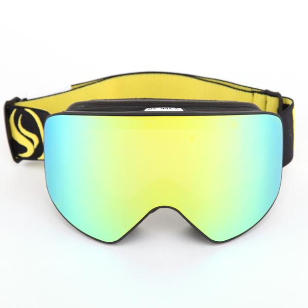 Winter Sports Rimless Mirrored Ski Goggles Two Ways Smooth Venting OEM Service