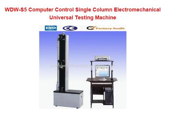 Computer Control Single Column Electromechanical hydraulic universal testing