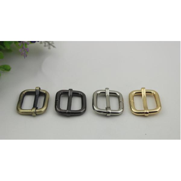 Bag making fittings 20 mm light gold iron adjust square ring adjustable buckle