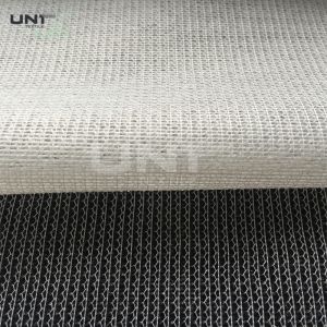 White Brushed Woven Interlining With PA High Bonding Strength For Overcoat