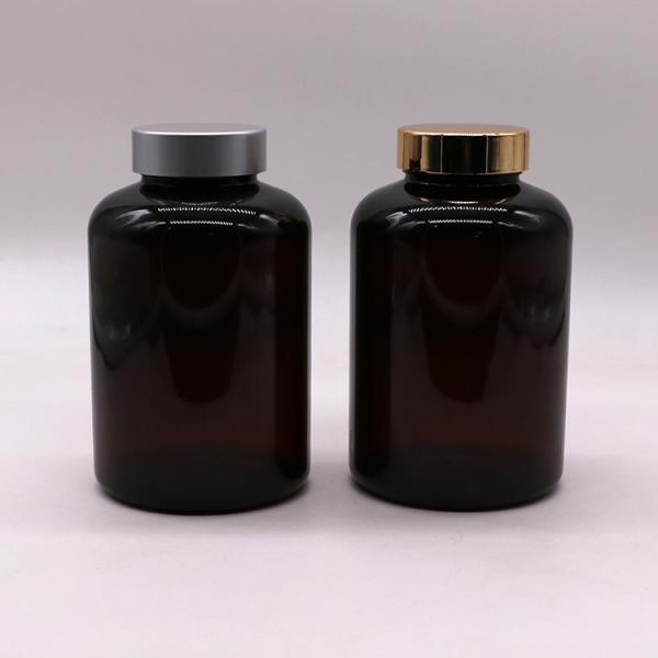 SCREW CAP and Customized Color Label Stickers for 500ml Plastic PET Medicine Container