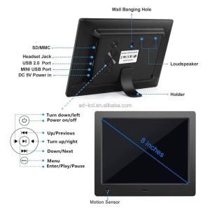 7 Inch Wifi Smart Android Cloud Digital Photo Frame With Touch Screen Mini USB