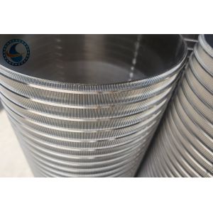 20μM Slot Opening Wedge Wire Screen Pipe Stainless Steel 304 Id 200mm