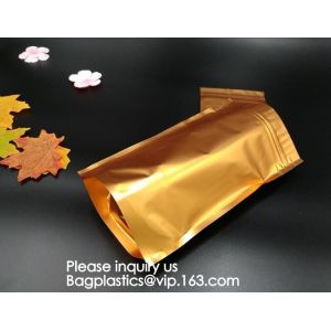 aluminum foil vacuum metalized bag/nylon retort pouch for frozen food with tear