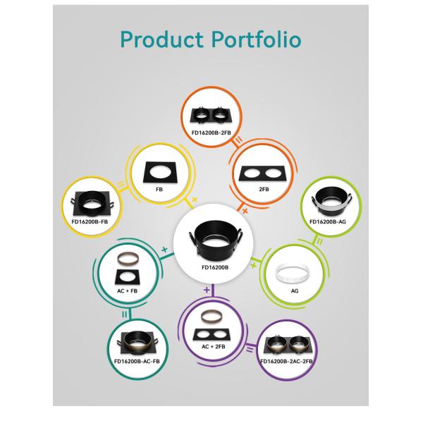 DIY Black Gold Recessed Spotlight For Commercial Lighting | Anti-Glare Design