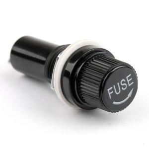 R3-13 H3-13 Panel Fuse Holder Nut Mounting Quick Connect 3AG 6.35x32mm Glass