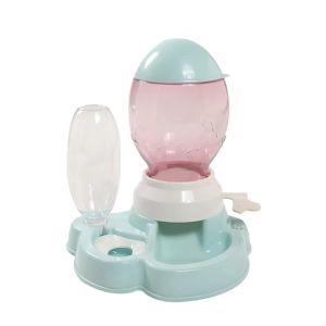 Amazon Nice Quality Gravity Colorful Automatic Pet Water And Food Feeder Water Dispensers Feeder For Cat