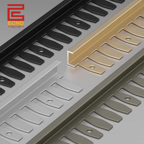 Buy Flexible Matte Black Aluminium Edge Tile Trim Tile Border Strips at wholesale prices