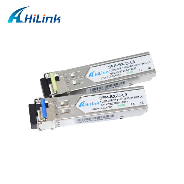 Buy 1000BASE WDM 1310/1550nm 3KM LC/SC BIDI SFP Transceiver DOM at wholesale prices