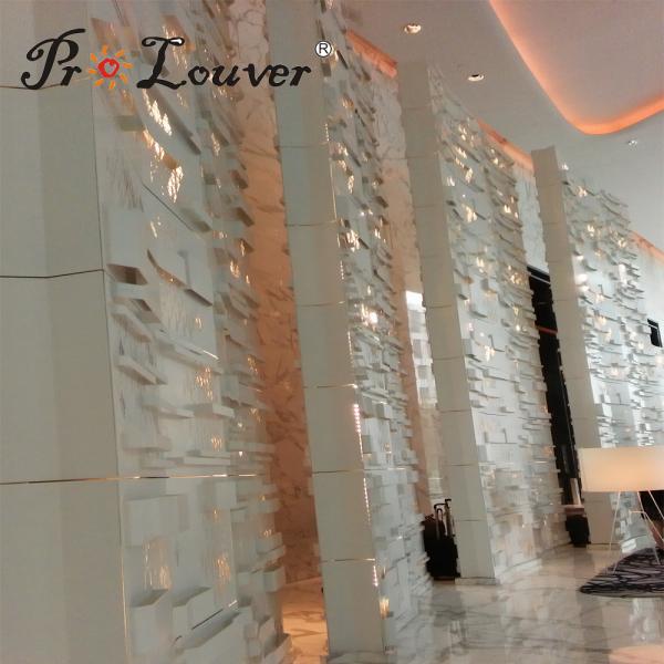 Aluminum Alloy Customized Design CNC Laser Cutting Wall in Hotel Lobby