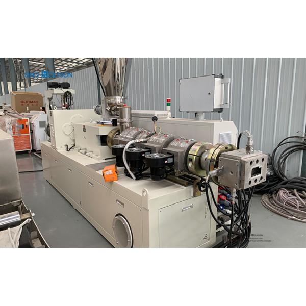 Double Screw Counter Rotating Conical Twin Screw WPC Door Frame Manufacturing Machine