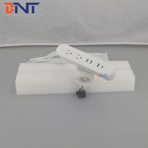 BNT outstnading Simplicity on table socket with USB-C clamped on edage of the