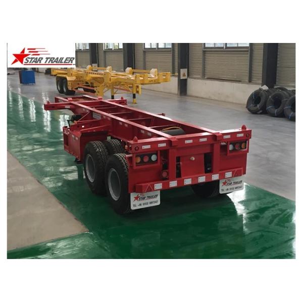 Buy Extra Durability Flatbed Semi Trailer , 40ton 40 Ft Flatbed Trailer at wholesale prices