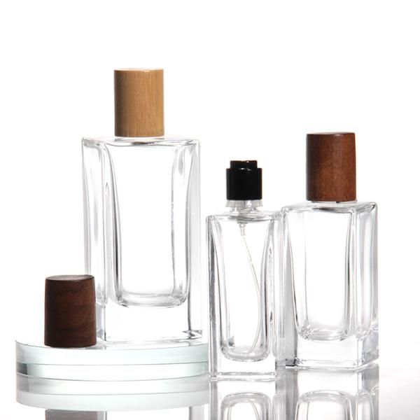 Buy Luxury Custom Logo Crystal Shape Refillable Spray Glass Perfume Bottle at wholesale prices