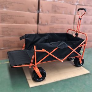 China PVC Wheel Garden Folding Trolley Camping Beach Collapsible Folding Wagon on sale