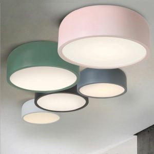 LED e27 round modern ceiling lamp fixture Home office living room led ceiling