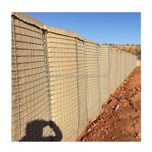 Welding Process Grey Geotextile Defensive Bastion Barriers with Galvanized Wire