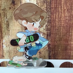 Anime figure offset Printing Acrylic stand; Customized CNC cutting acrylic
