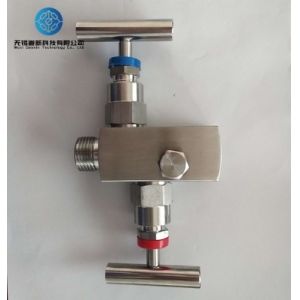 316SS Flow Transmitter Manifold 6000 PSIG 2 Way Manifold For Pressure Transmitte