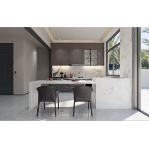 Elegant , Warm, Contemporary , And Customizable Stainless Steel Kitchen