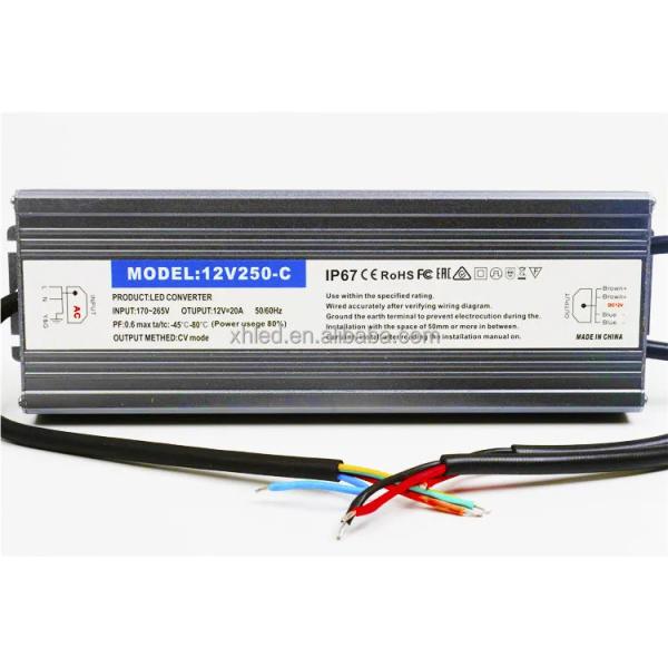 Buy DC12V 200W/400W Steady Voltage IP67 Water-Resistant LED Switching Power Source for Point-Type LED Lights at wholesale prices