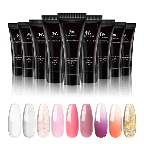 Factory Acrylic in Tube Nail Gel Arts Design Private Label Builder Gel 34 Colors 30g Poly Gel for Nail Salon Shop