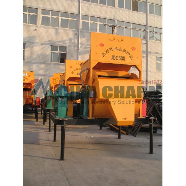 Lift hopper type JDC500 single shaft concrete mixer/Lightweight aggregate mixer machine of JD series forced cement mixer