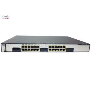 Gigabit Ethernet Network Used Cisco Switches 24 Port WS-C3750G-24T-S Stackable