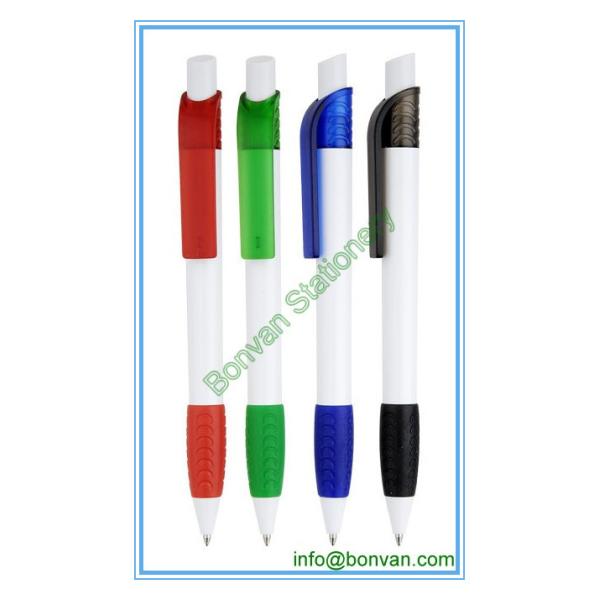 Buy blank printed retractable plastic ball pen, nice plastic promotional pen at wholesale prices