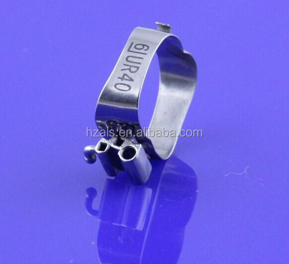 Custom Orthodontic Molar Band With Lingual Sheath Stainless Steel Buccal Tube Bands