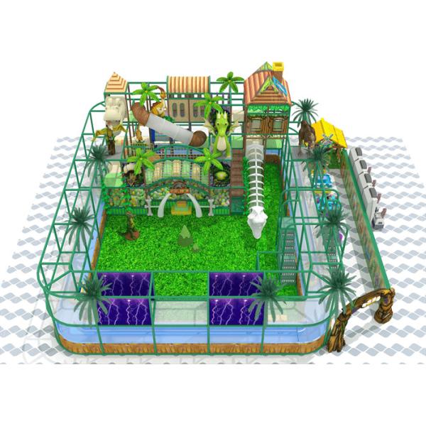 Buy Dinosaur Themed Kids Indoor Playground Equipment Jungle Animals 5m Height at wholesale prices