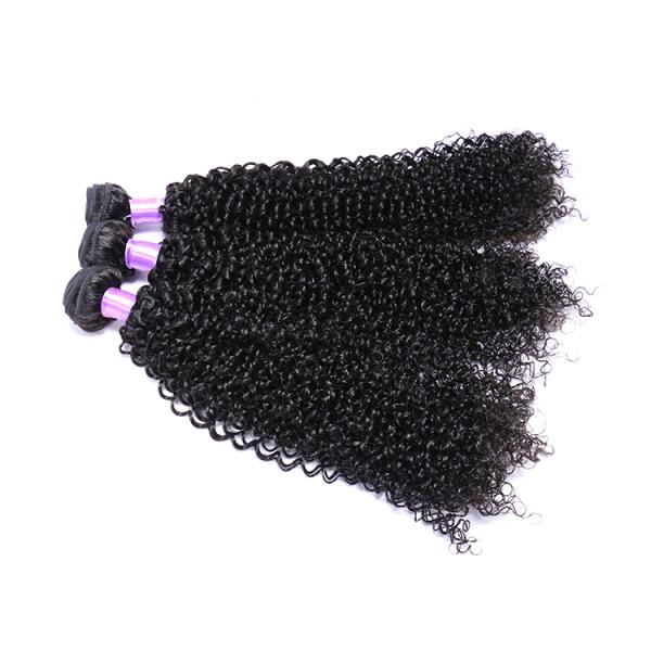 100% Natural Short Kinky Curly Peruvian Hair Extensions Full Cuticlea Ligned