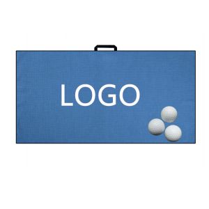 Custom Golf Sport Microfiber Waffle Golf Towel Foldable