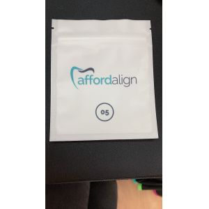 Flat Custom Printed Plastic Pouches Packaging For Teeth Aligner