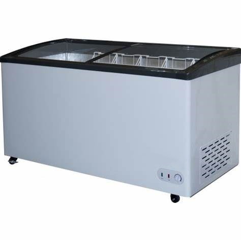 LED Lighting Glass Top Chest Freezers Flexible Combination With Digital