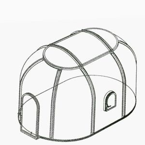 3 - 4 Persons Polycarbonate Dining Bubble Tent Star View Bubble Dome Tent