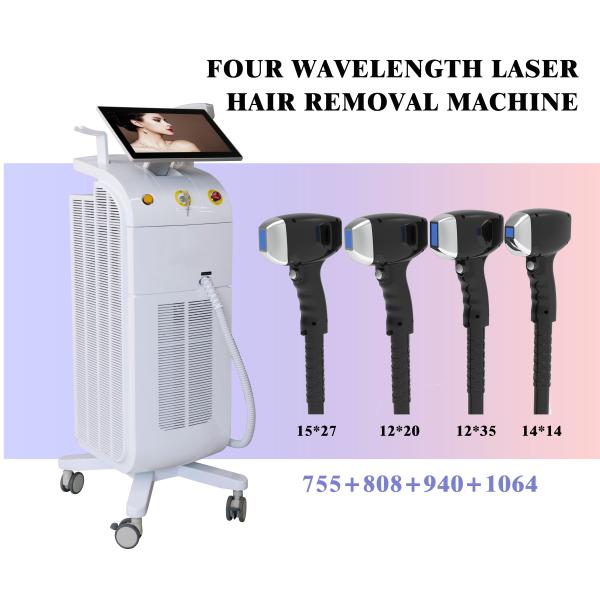 4 Wave Diode Laser Painless Hair Removal Machine 755nm 940nm 1064nm