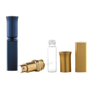 6ml Lipstick Tube Square Perfume Spray Pump Anodized Aluminum