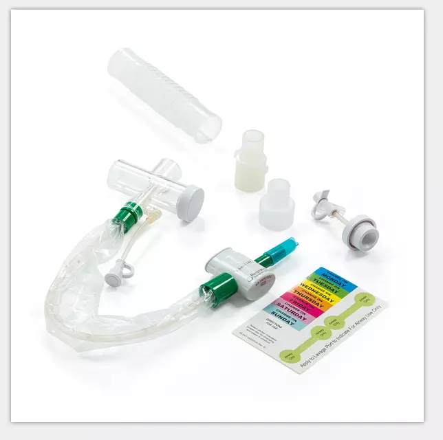 BESDATA Kim Vent closed suction system endotracheal tracheostomy ETT 24Hrs 72 Hrs adult pediatric secretion catheter tub
