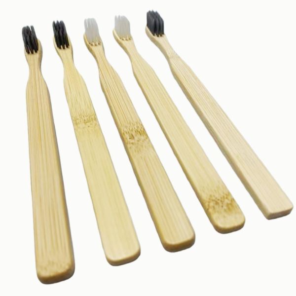 Buy Disposable Bioderradable soft Medium Hard Bristles Adults Children Home Travel Hotel Use 100% Organic Bamboo Toothbrush with Private Label at wholesale prices